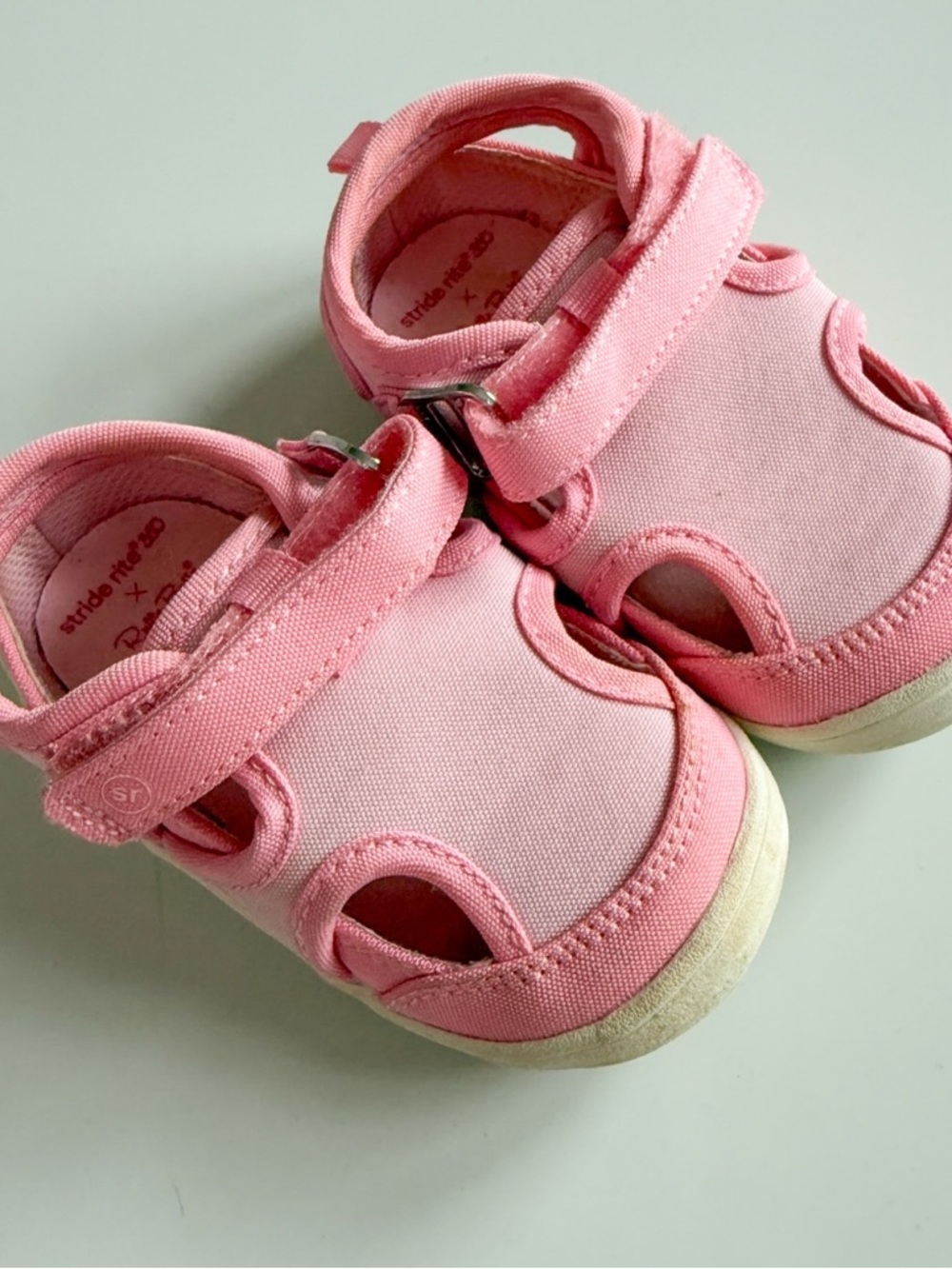 Stride Rite x Ruffelbutts Pink Toddler Sandals